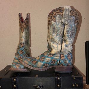 Macie Bean Boots Square Toe Cheetah Girls Size 12